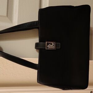 Vintage Lauren Ralph Lauren Black Nylon Shoulder Bag